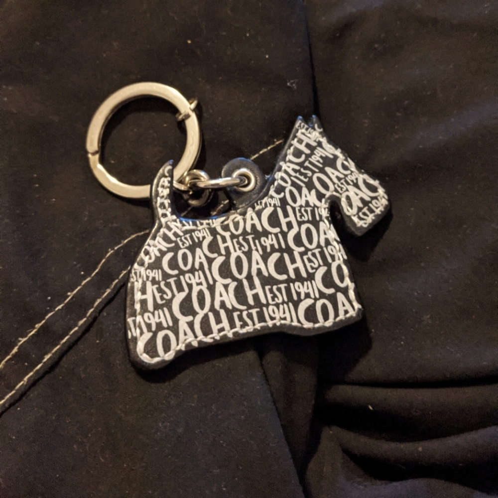 Coach Scottie Dog Keychain